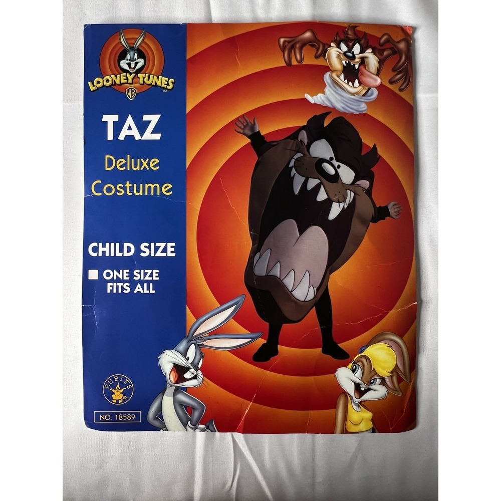 Rubie's Looney Tunes Taz Child Headpiece 1997 Vintage Flaking As Is